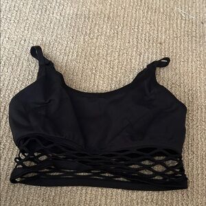 PINK Victoria's Secret Black Strappy Top